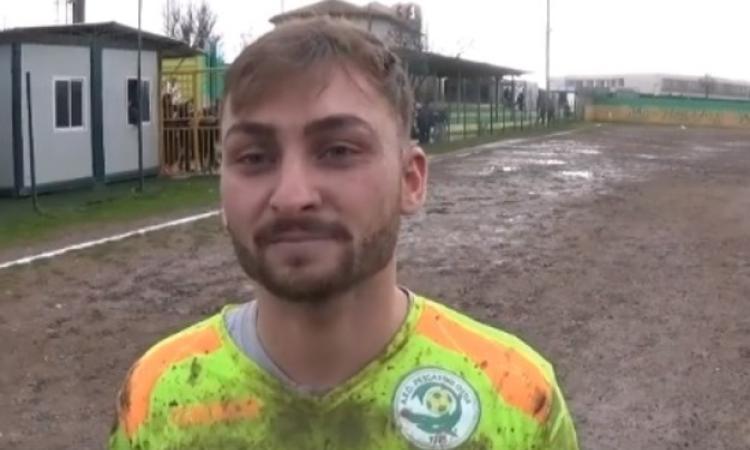 Luca Di Meglio al termine della semifinale di andata (ASD Pescatori Ostia)