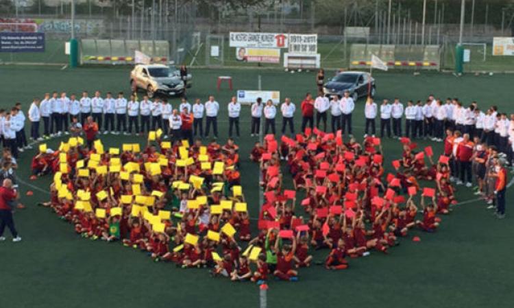 Uno dei campi del centro sportivo Vittiglio, cuore del Pro Roma Calcio