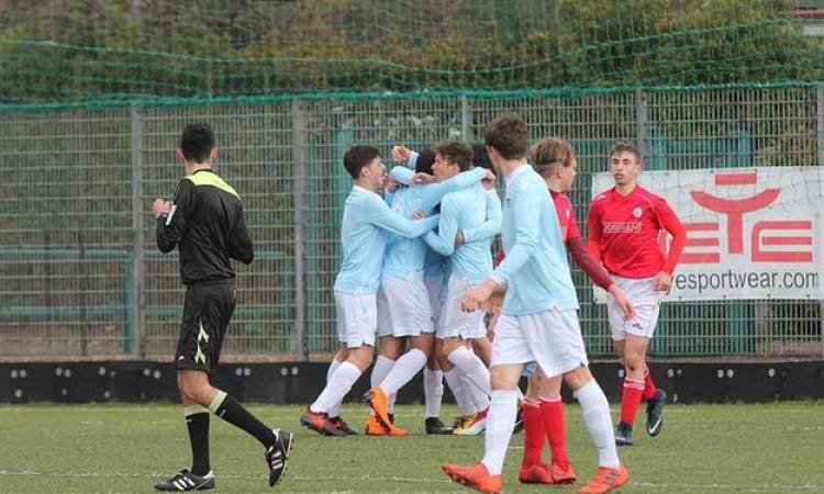 La Lazio esulta per l&amp;apos;ennesima gioia stagionale (foto De Cesaris)