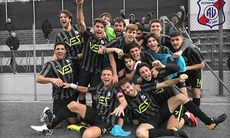 Vescovio, impresa con l&amp;apos;Unipomezia (©Atletico Vescovio/Facebook)