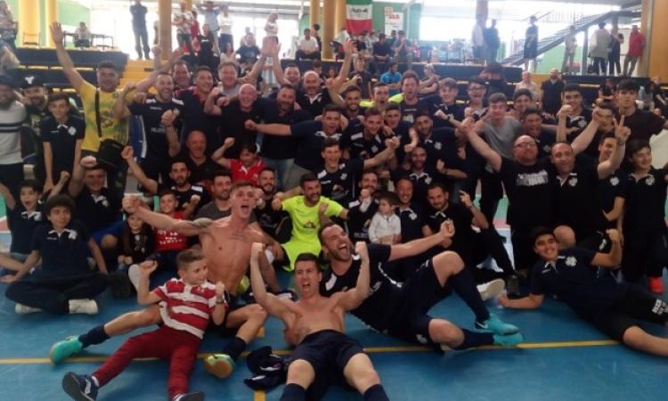 L&amp;apos;esultanza del Velletri alla chiusura del match (©GazReg)