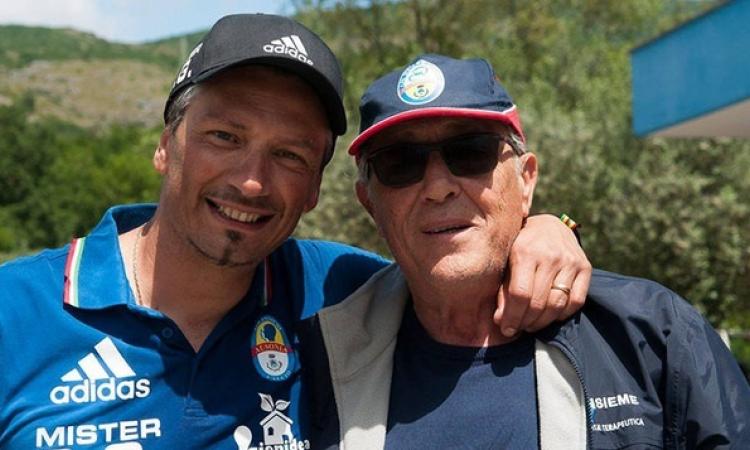 Il presidente onorario Anelli e mister Gioia, riconfermato (©Duratorre)