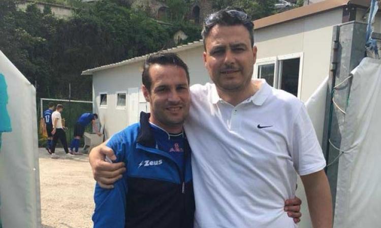 Quaresima, a sinistra, con Russo della Promozione©Facebook