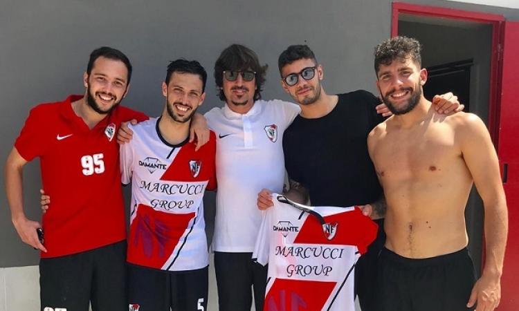 Mirko Troccoli e i suoi, ormai, ex compagni di squadra