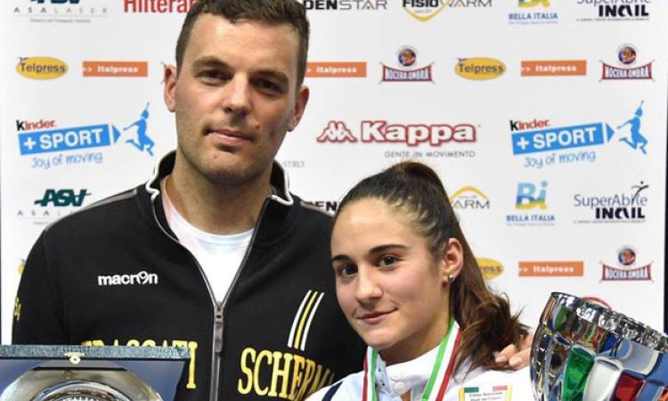 Lucia Lucarini e il maestro Aquili