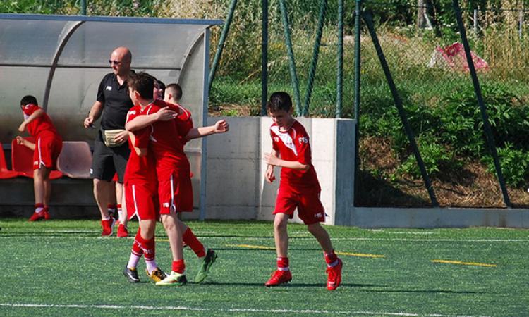 L&amp;apos;esultanza della Grifo Academy nella sfida contro la Leocon ©GazReg