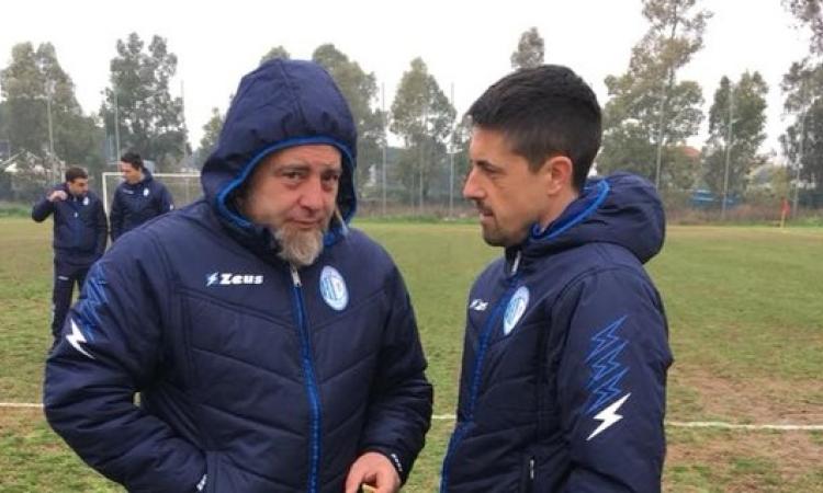 Il presidnete Maurizio Cappella (a sx) @AtleticoOlevano