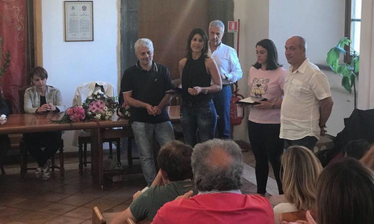 Un momento della premiazione