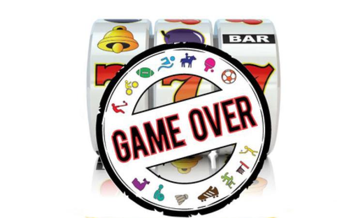 Game Over al gioco d&amp;apos;azzardo