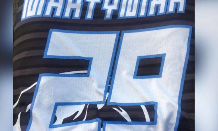 La maglia di Simone Martyniak