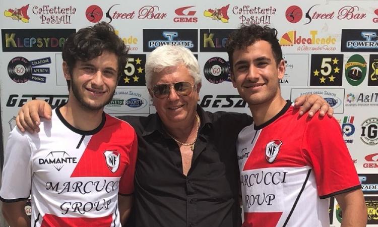 Il presidente Marcucci insieme ai due nuovi acquisti