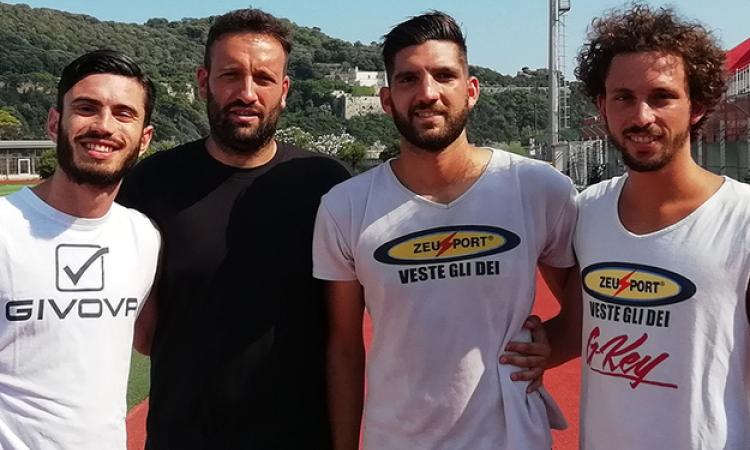 Da sinistra Bernisi, Fortunato e Leccese