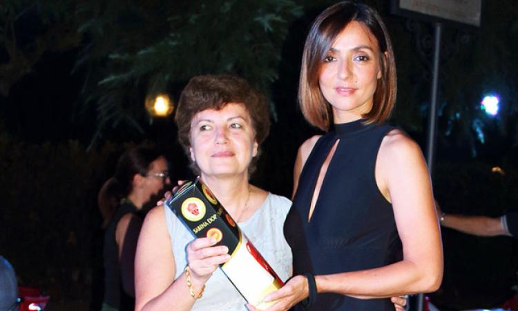 Ambra Angiolini durante l&amp;apos;evento