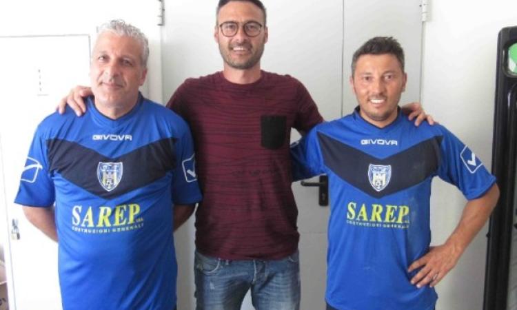 Il DS Ernesto Terra con il preparatore dei portieri Ezio Caldaroni ed il preparatore atletico Carlo Capobianco