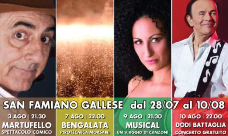 Gallese in festa fino al 10 agosto per San Famiano