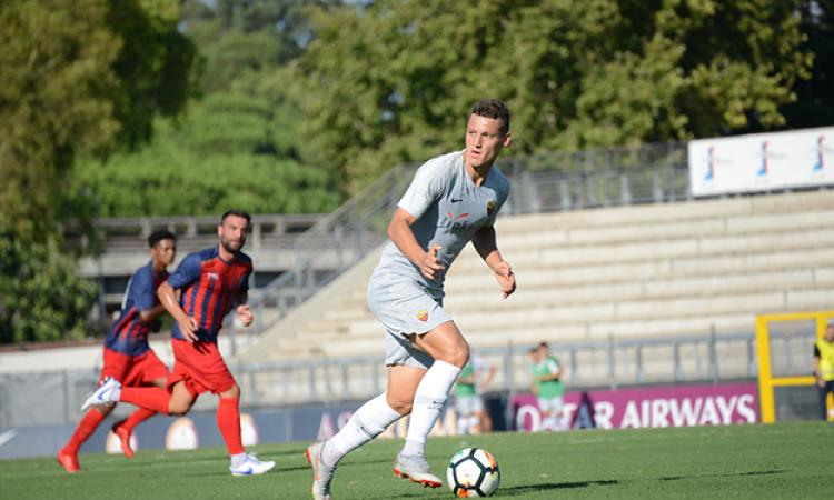 Celar in azione contro l&amp;apos;Aprilia Racing Club (©Serino)