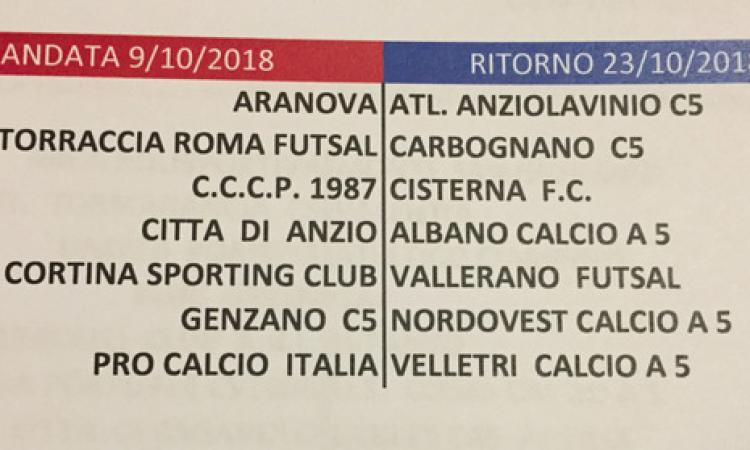 Coppa Lazio, gli accoppiamenti primo turno C1