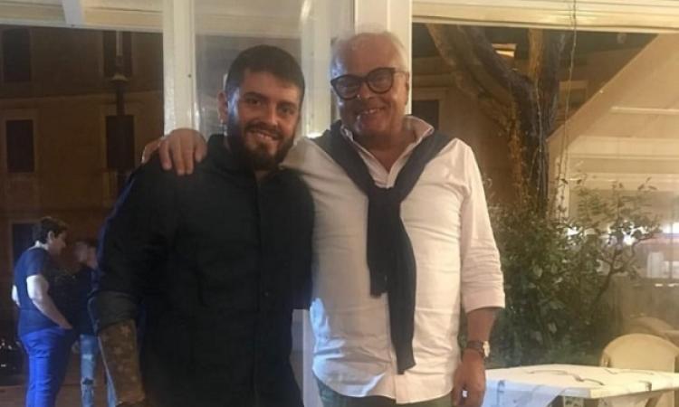Maradona Jr e il presidente Enzo Falco @Instagram