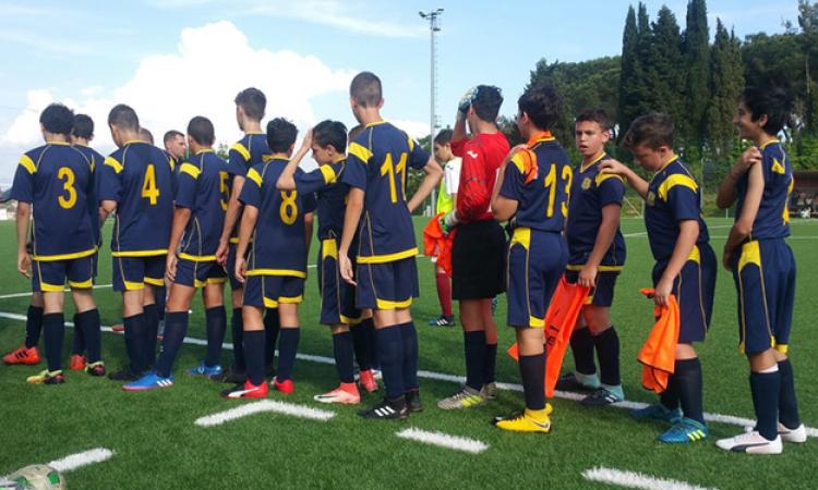 Giovani calciatori gialloblù pronti a scendere in campo ©Petriana