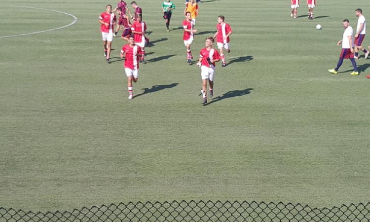 La corsa sotto la tribuna a fine gara