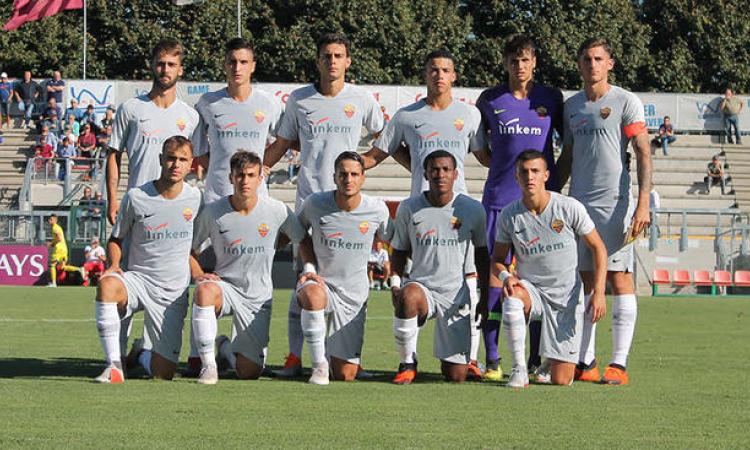La Roma schierata nel match contro il Chievo @DeCesaris