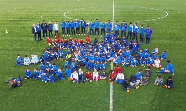 I bambini della scuola calcio dell&amp;apos;Ottavia