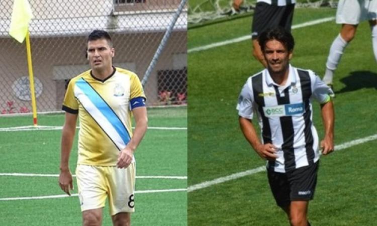 I due capitani: a sinistra Giacchè, a destra Tomei