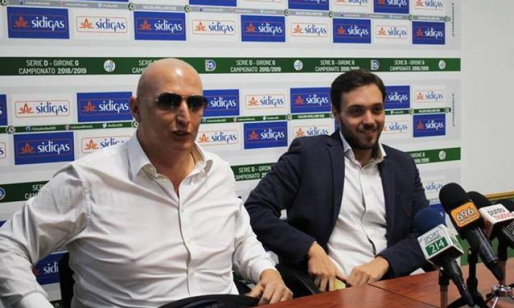 Il Presidente Mauriello e il ds Musa