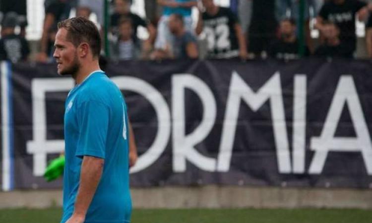 Vincenzo Zaccaro, bomber del Formia, ieri a secco
