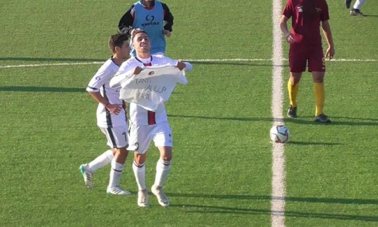 Federico Cardella dopo la doppietta siglata contro la Lupa Roma