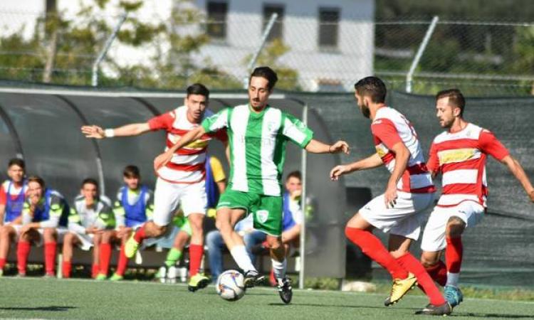 Roberto Vuolo, ex dell’incontro, in azione con la maglia del Monte San Biagio