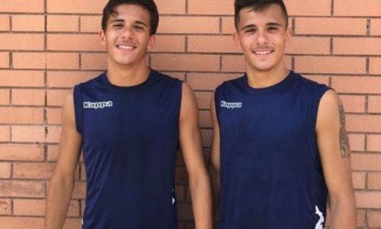 I gemelli Piano in maglia Lupa Roma