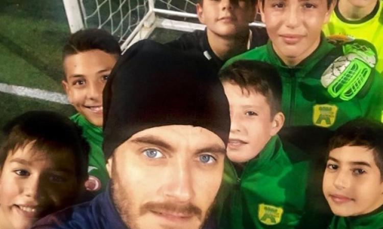 De Angelis con i suoi piccoli allievi