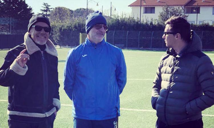 Mariotti insieme al Presidente Capponi e al ds Donninelli