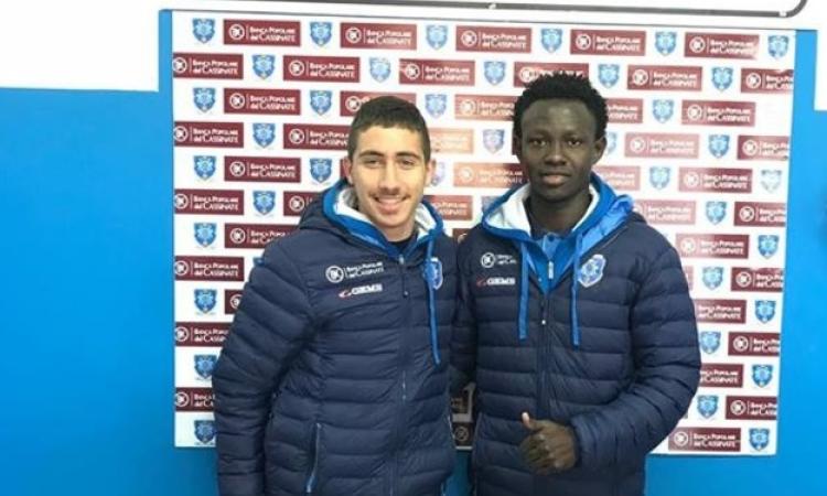 I due calciatori del Cassino Tomassi e Camara 