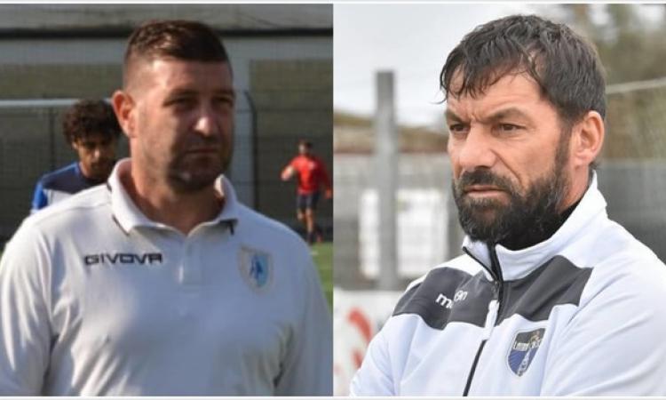 I due allenatori: Minieri (a sx), Pelucchini (a destra)