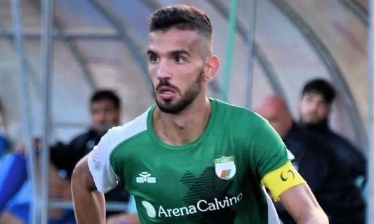 Pietro Ladu, capitano del Lanusei in gol contro la Torres