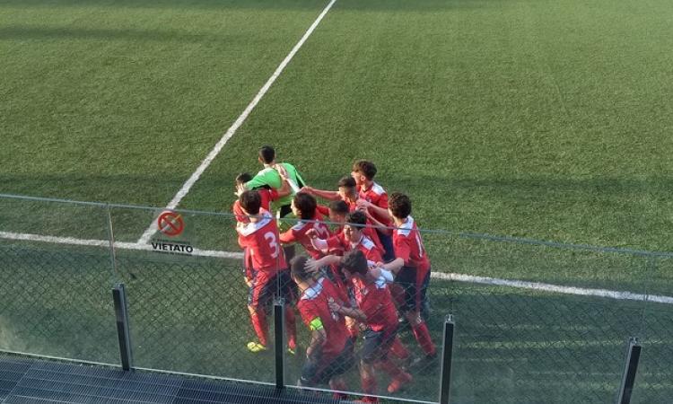 L&amp;apos;esultanza del Grifone Monteverde al quinto gol