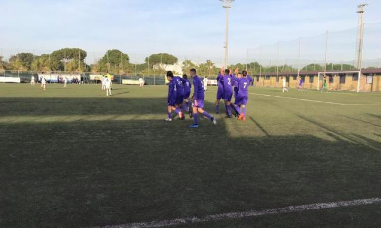 L&amp;apos;esultanza biancoviola (foto GazReg)