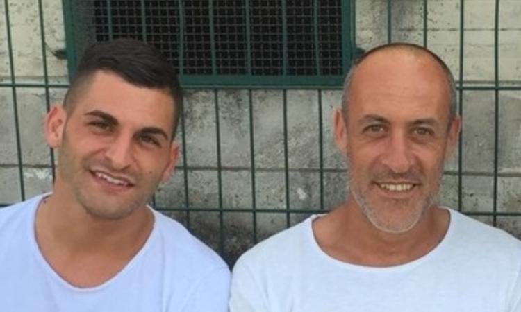 Dominici con il tecnico Di Giovanni