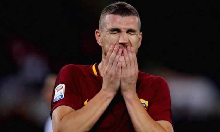 Edin Dzeko, disperato ed espulso