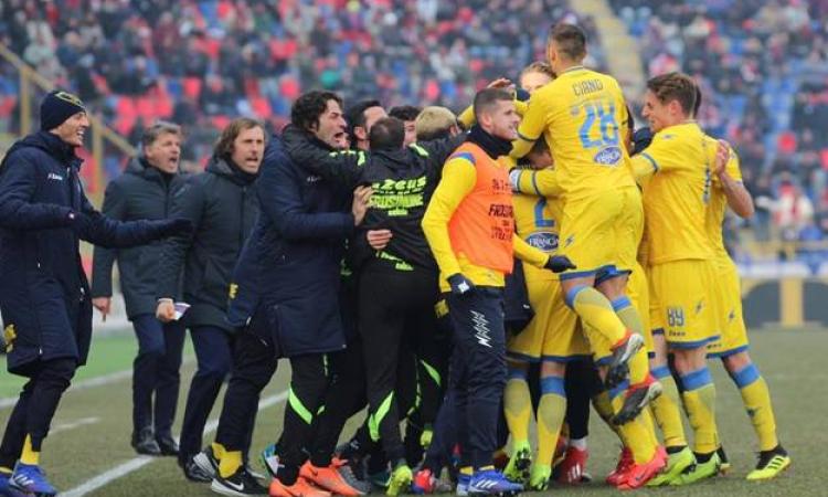 Il Frosinone esulta al &amp;quot;Dall&amp;apos;Ara&amp;quot;