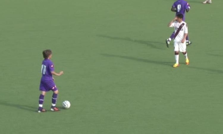Sulla sinistra Nicolò Zaniolo ai tempi delle giovanili della Fiorentina