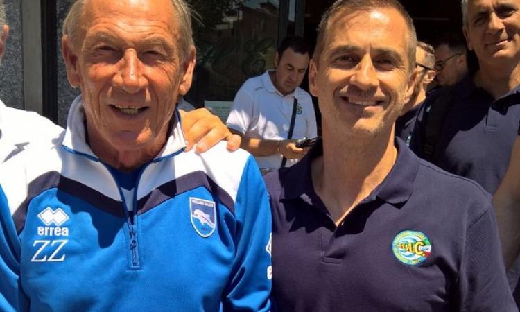 Giovanni Petrangeli, a destra, insieme a Zdenek Zeman @Eretum