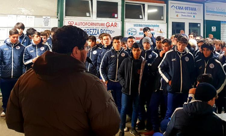 Il presidente Braconi parla ai ragazzi ©Ottavia