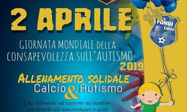 "Coloriamo di blu il calcio". Il Fondi è attivo per il sociale