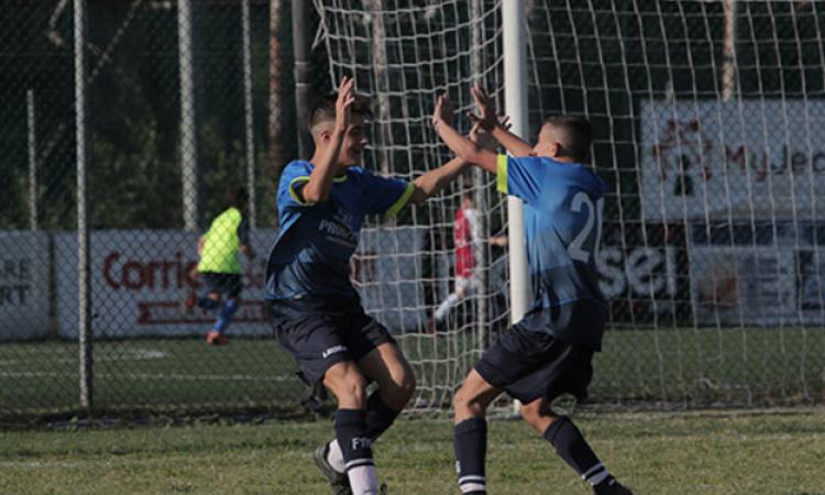 L&amp;apos;esultanza della Polisportiva Carso @Conti