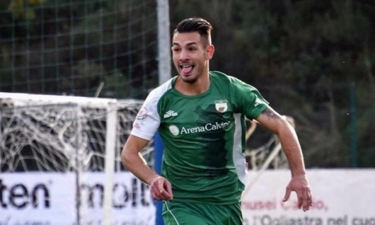 Demontis in gol contro il Cassino (Ph. Melis)