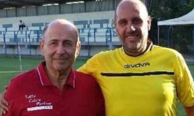 Valentino Mironti, a destra, in una foto prima di una partita (foto SA.MA.GOR)
