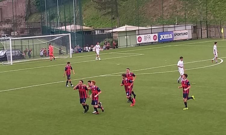 L&amp;apos;esultanza di Scartocci al terzo goal toscano ©GazReg 